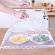 Kit 3 Tela Protetora Mosquiteiro de Alimentos Dobrável Cobertura AntiMoscas, Mosquitos e Insetos para Mesa 4446 cm