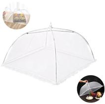 Kit 3 Tela Protetora Mosquiteiro de Alimentos Dobrável Cobertura AntiMoscas, Mosquitos e Insetos para Mesa 4446 cm