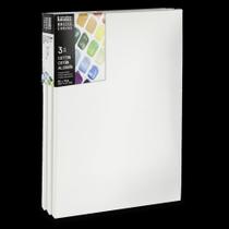 Kit 3 Telas de Algodão Pintura Liquitex Basics 50x70cm