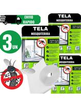 Kit 3 Telas Mosqueteira Grande Ajustável Proteção Contra Insetos Kit 3 Telas Mosqueteira Grande Ajustável Proteção Contra Insetos