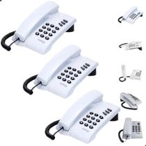 Kit 3 Telefone com Fio Intelbras Pleno Resistente e Prático Ideal Escritório Empresa e Residência Kit 3 Telefone com Fio Intelbras Pleno Resistente e Prático Ideal Escritório Empresa e Residência