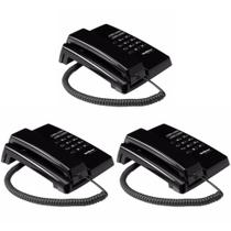 Kit 3 Telefone Fixo Com Fio Escritório Consultório E Empresa Homologação: 8990401693
