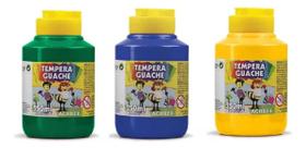 Kit 3 TEMPERA GUACHE Acrilex - 250ml - VERDE AZUL AMARELO - 02025511 / 02025559 / 02025505 Kit 3 TEMPERA GUACHE Acrilex - 250ml - VERDE AZUL AMARELO - 02025511 / 02025559 / 02025505