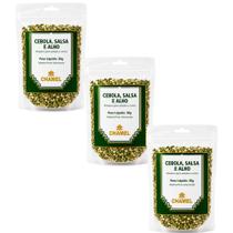 Kit 3 Tempero Cebola Salsa E Alho 30g Chamel Original
