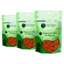 Kit 3 Tempero Chef Gourmet Com Páprica Qualidade Premium Pouch 40g