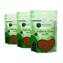 Kit 3 Tempero De Alta Qualidade Caldo de Carne em Pó Premium Pouch 50g Kit 3 Tempero De Alta Qualidade Caldo de Carne em Pó Premium Pouch 50g