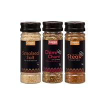 Kit 3 Temperos Churrasco (Steak-Chimichurri Pim-Smoked Salt) - Cuesta Sabores