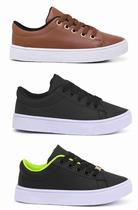 Kit 3 Tênis Casual Infantil Masculino Conforto e Estilo Kit 3 Tênis Casual Infantil Masculino Conforto e Estilo