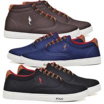 Kit 3 Tênis Casual Masculino Confortável Macio Dia a Dia Kit 3 Tênis Casual Masculino Confortável Macio Dia a Dia