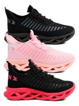 Kit 3 Tênis Feminino Para Academia Caminhada Confortável Casual Barato Dia a Dia