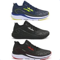 Kit 3 Tênis Masculino Esportivo Academia Original RDW 101 Kit 3 Tênis Masculino Esportivo Academia Original RDW 101