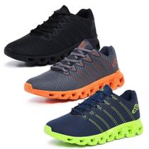 Kit 3 Tênis Masculino Esportivo Evoltenn Running Nuvem