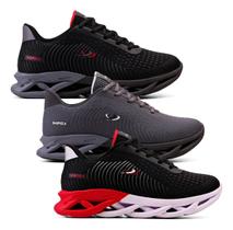 Kit 3 Tênis Masculino Exercício Funcional Academia Corrida Confortavel