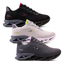 Kit 3 Tênis Masculino Exercício Funcional Academia Corrida Confortavel