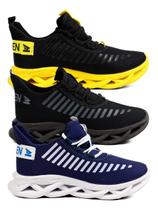 Kit 3 Tenis Masculino Feminino Casual Esportivo Caminhada Academia Dia a Dia Kit 3 Tenis Masculino Feminino Casual Esportivo Caminhada Academia Dia a Dia