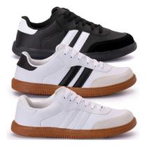 Kit 3 Tenis Masculino Feminino Retrô Moderno Macio Leve Unissex Estiloso Casual Confortavel