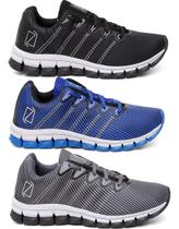 Kit 3 Tênis Masculino Para Academia E Caminhada Super Leve