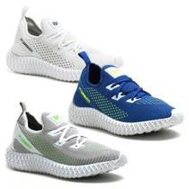 Kit 3 Tenis Masculino Treino Academia Corrida Caminhada Fitness Kit 3 Tenis Masculino Treino Academia Corrida Caminhada Fitness