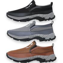 Kit 3 Tênis Slip On Sapatilha Masculina Use Facil Casual Adventure De Trilha Resistente Envio Imedia Kit 3 Tênis Slip On Sapatilha Masculina Use Facil Casual Adventure De Trilha Resistente Envio Imedia