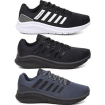 Kit 3 Tênis Under Masculino Esportivo Leve Macio Confortável Estiloso Treino Academia Corrida Caminh