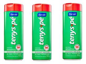 Kit 3 Tenys Pé Baruel Canforado Talco Para Os Pés 100g