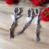 Kit 3 terços dezena madeira maciça Kit 3 terços dezena madeira maciça