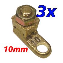 Kit 3 Terminal de Pressão Sapata Botinha para Cabo 10mm Reforçado Kit 3 Terminal de Pressão Sapata Botinha para Cabo 10mm Reforçado