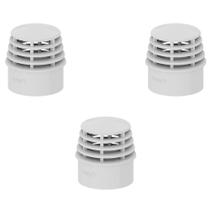 Kit 3 Terminal de Ventilacao 50mm Tigre Anti Mal Cheiro Kit 3 Terminal de Ventilacao 50mm Tigre Anti Mal Cheiro