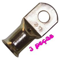 Kit 3 Terminal Olhal de Compressão para Cabos e Fios de 95mm