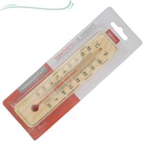 Kit 3 Termometro de Madeira - Ambiente Casa Sauna Cozinha e mais