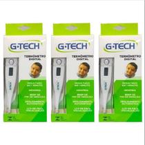 Kit 3 Termômetro Digital G-tech Com Desligamento Automático Th1027 Branco Kit 3 Termômetro Digital G-tech Com Desligamento Automático Th1027 Branco