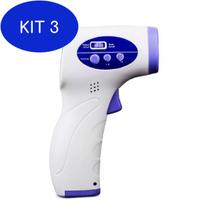 Kit 3 Termômetro Laser Digital Infravermelho Febre