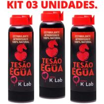 Kit 3 Tesão de Égua Excitante Afrodisíaco Natural 10ml K-Lab Kit 3 Tesão de Égua Excitante Afrodisíaco Natural 10ml K-Lab