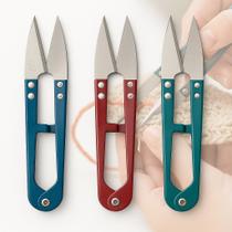 Kit 3 Tesoura de Arremate Pique Acabamento Corte de Fio e Linha Rebarba Confecção Artesanato Patchwork