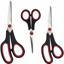 Kit 3 Tesoura Grande Profissional Multiuso em Metal 3 Peças