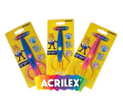 Kit 3 Tesouras Corte Decorativo ZigueZague Acrilex
