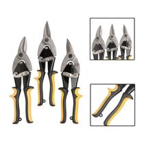 Kit 3 Tesouras De Corte Aviação 10 Pol Reto Esquerda Direita Kit 3 Tesouras De Corte Aviação 10 Pol Reto Esquerda Direita