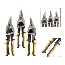 Kit 3 Tesouras de Corte Aviação 10” Reto Esquerda e Direita