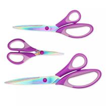 Kit 3 Tesouras De Titanium Titânio Corte E Costura Patchwork