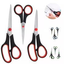 Kit 3 Tesouras Para Trabalho e Corte de Papel Grande