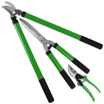 Kit 3 Tesouras Poda Jardim Cerca Viva Jardinagem TCUT3 Trato