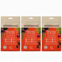 Kit 3 Thermo Pre Workout Açai Guarana Cafe Natural 15g