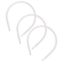 Kit 3 Tiaras de Pérolas para Cabelo Fantasia Carnaval e Noiva Feminina Kit 3 Tiaras de Pérolas para Cabelo Fantasia Carnaval e Noiva Feminina