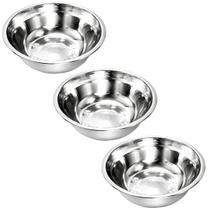 Kit 3 Tigela Bacia Bowl De Inox Redonda com Capacidade de 350mL Cozinha - 14cm - Ke Home Kit 3 Tigela Bacia Bowl De Inox Redonda com Capacidade de 350mL Cozinha - 14cm - Ke Home