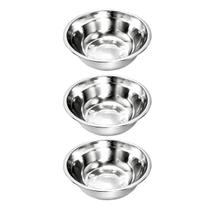 Kit 3 Tigela Bacia Bowl De Inox Redonda com Capacidade de 500mL Cozinha - 16cm - Ke Home Kit 3 Tigela Bacia Bowl De Inox Redonda com Capacidade de 500mL Cozinha - 16cm - Ke Home