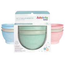 Kit 3 Tigelas Alimentação Infantil 500ml Adoleta