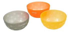 Kit 3 Tigelas Bowl Bebê P/ Microondas 300ml - Clingo