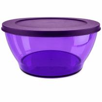 Kit 3 Tigelas Clear Roxo Uva 1,35l + 2,4l + 4l + 2 pegadores Kit 3 Tigelas Clear Roxo Uva 1,35l + 2,4l + 4l + 2 pegadores