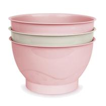 Kit 3 Tigelas Infantil Cajovil Rosa
