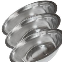 Kit 3 Tigelas Inox Bowls Versatilidade e Praticidade 25X6cm